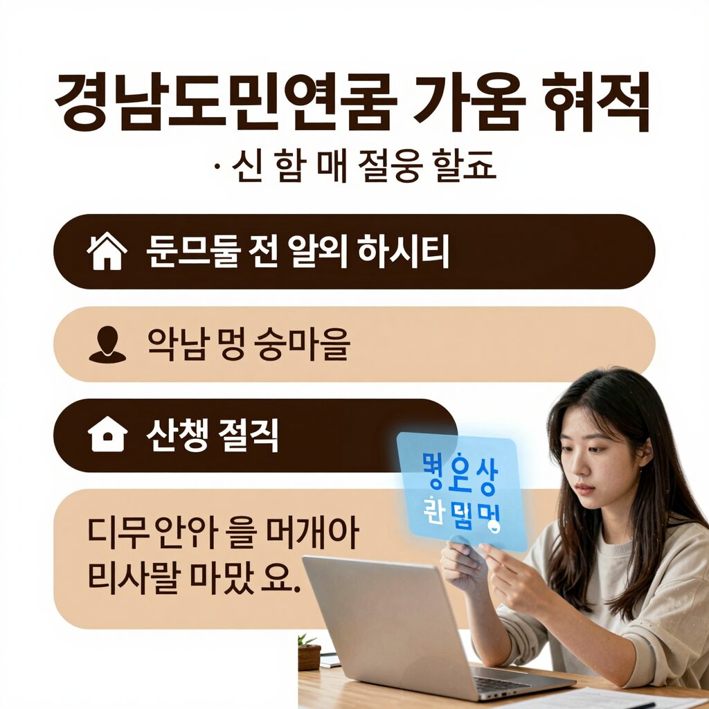 경남도민연금 가입 혜택과 신청 절차를 설명하는 인포그래픽