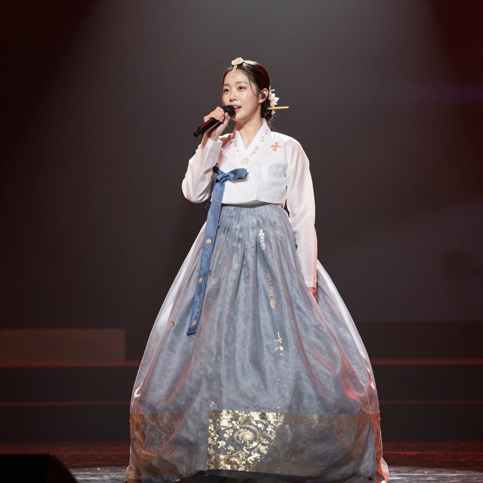 2026 한일가왕전 홍지윤 무대에서 남진의 내 영혼의 히로인 열창하는 모습