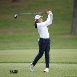 KLPGA 김서아 선수 드라이버 샷 장면 만 14세 아마추어 골퍼의 강력한 비거리