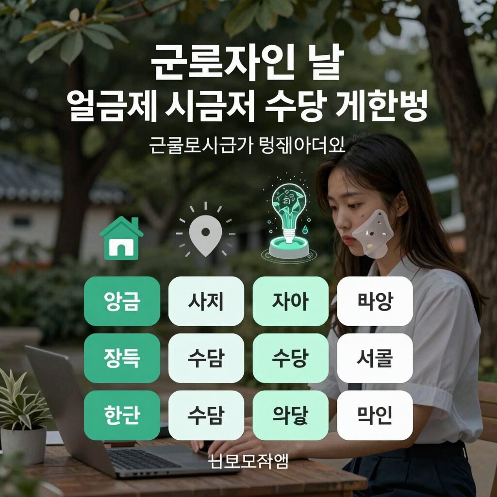 근로자의 날 월급제 시급제 수당 계산법 비교 차트