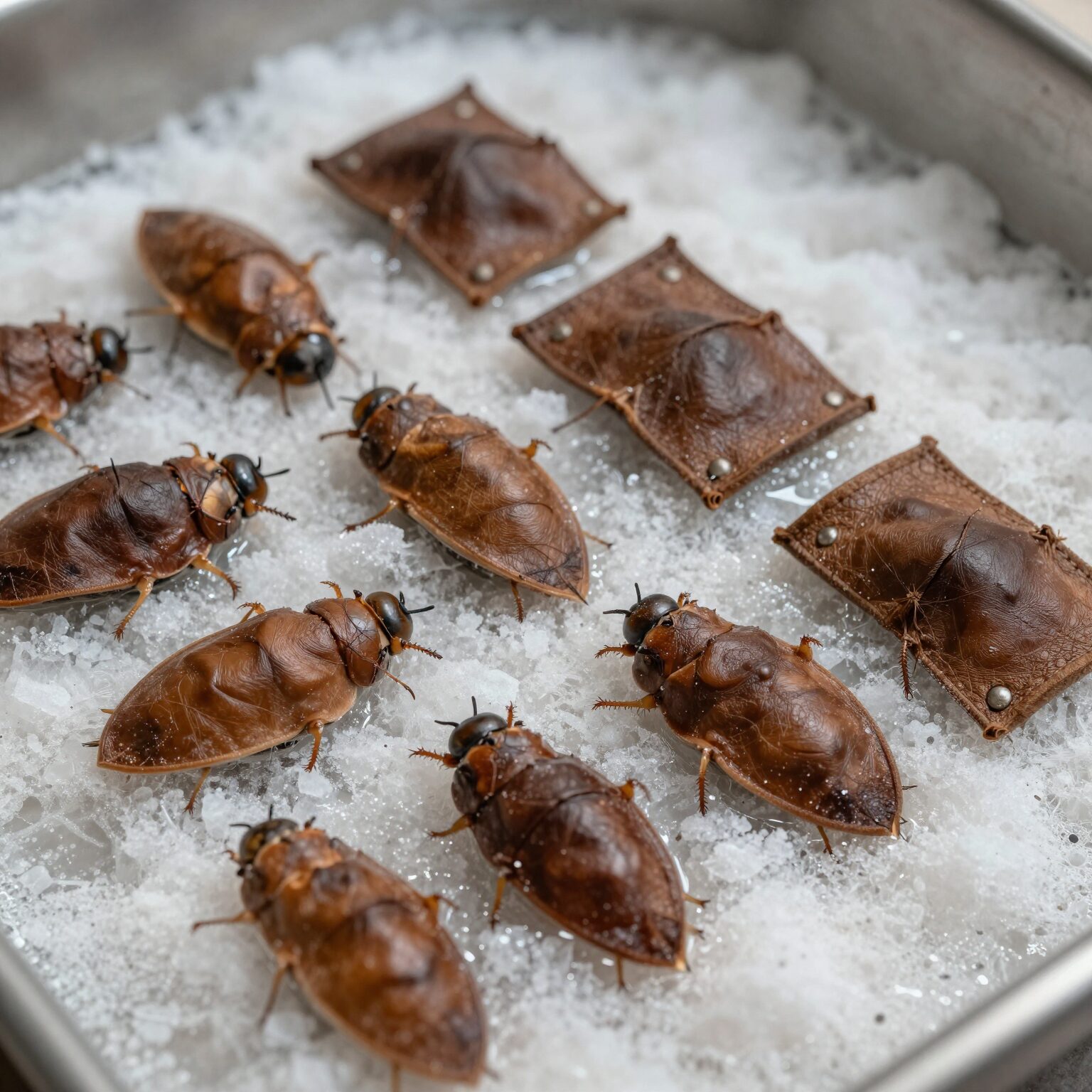 가죽나물 소금물에 절이는 과정, 채반에 말려놓은 모습