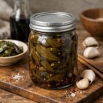 명이나물 장아찌 담그는 방법과 구분 요령 명이나물 장아찌 담근 후 유리병에 담긴 모습