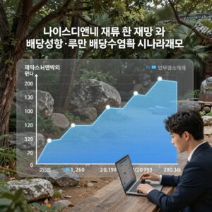 나이스디앤비 재무 현황과 배당성향 변화에 따른 배당수익률 시나리오 그래프