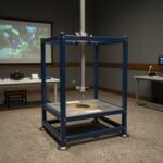 포사체 실험 장치 구성도 발사대 포토게이트 낙하지점 표시