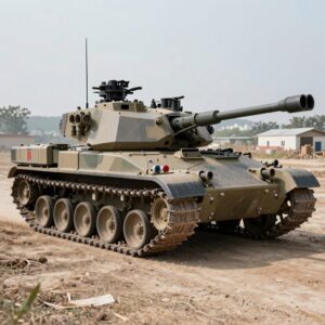 K9 자주포와 155mm 포탄이 나란히 배치된 개념도