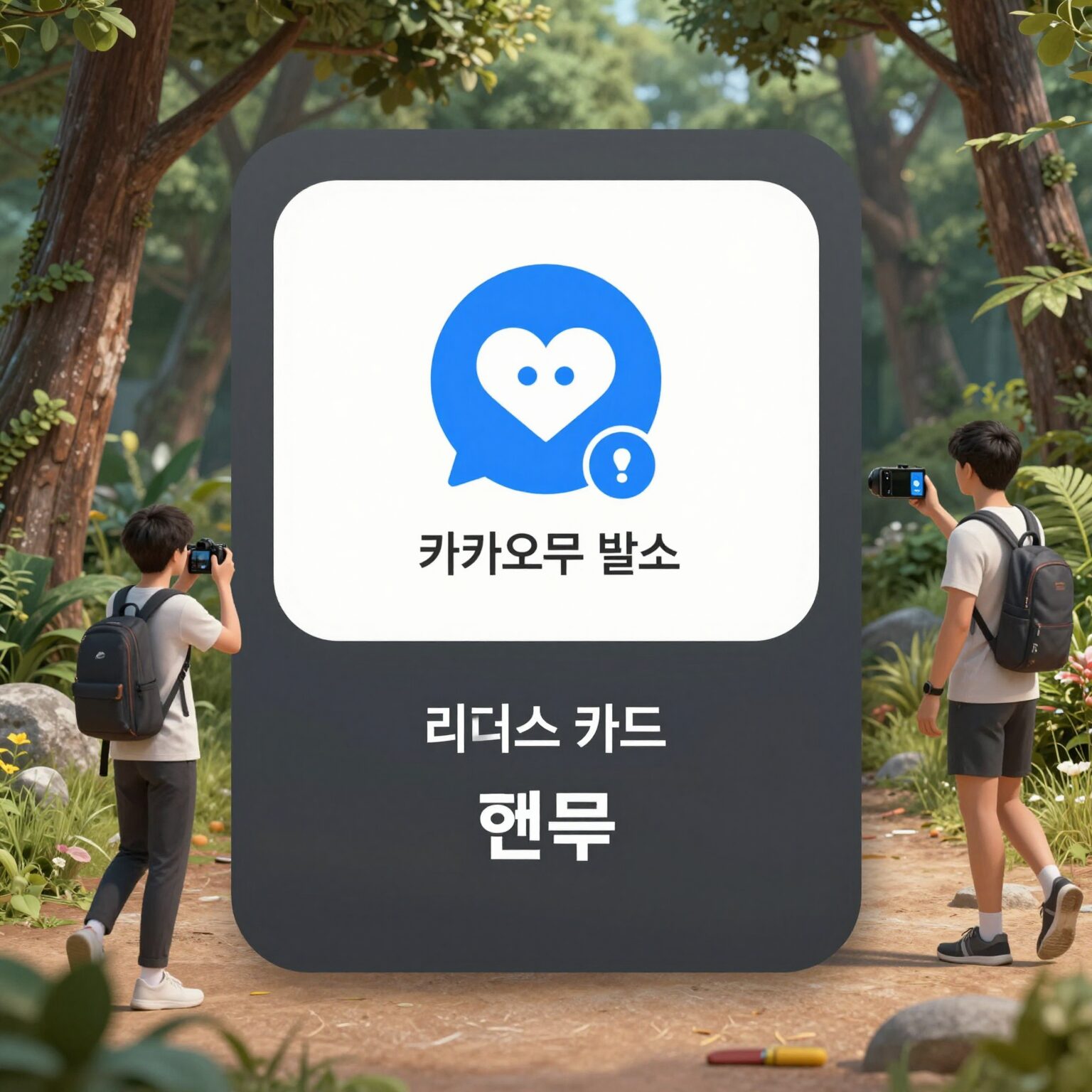 카카오톡 러너스 카드 발급 화면 예시