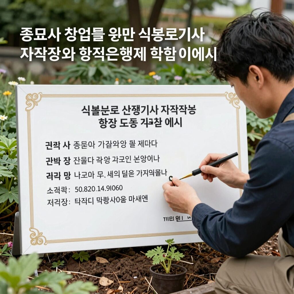 종묘사 창업을 위한 식물보호산업기사 자격증과 학점은행제 학습 계획 예시