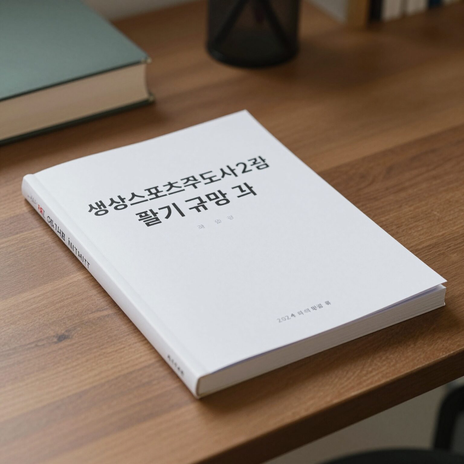 생활스포츠지도사 2급 필기 교재와 오답노트가 놓여진 책상
