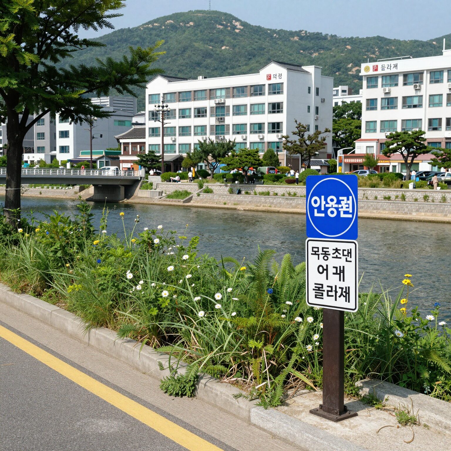 어반클라쎄목동 위치도와 주변 오목교역, 목동 학원가, 안양천 표시