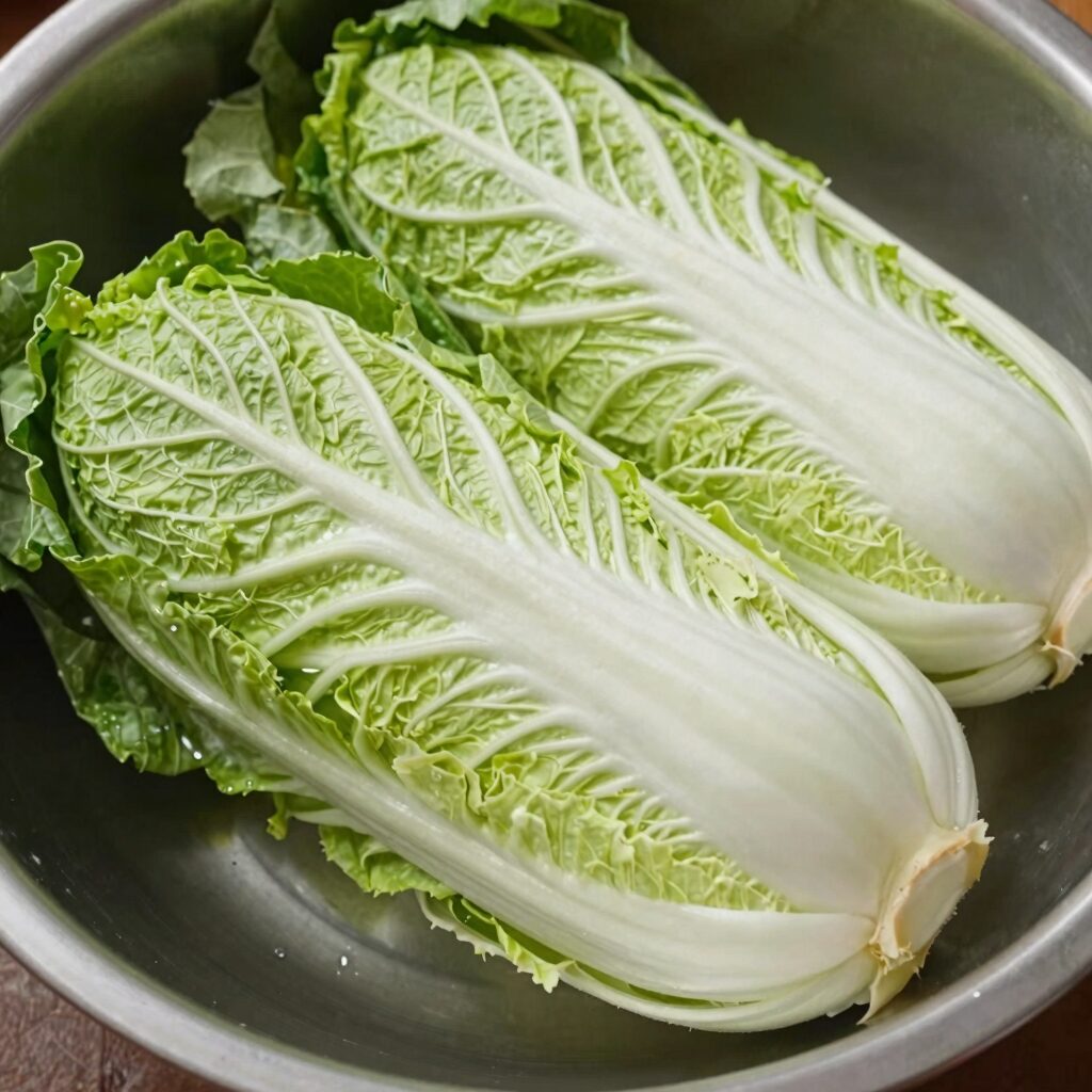 얼갈이 열무김치 재료 손질 사진 씻어서 썰어놓은 열무와 얼갈이배추