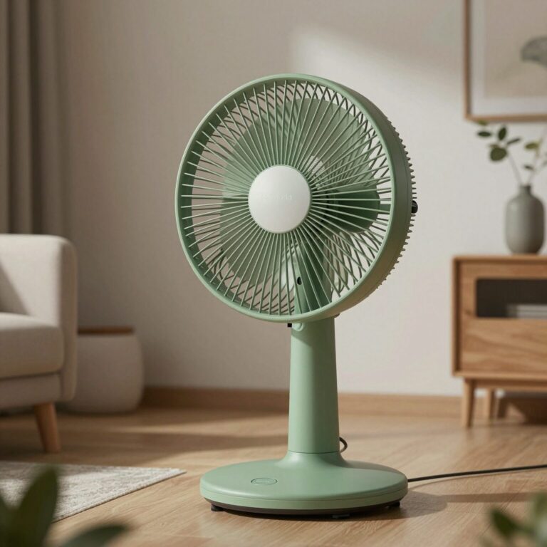 Balmuda GreenFan S 선풍기 디자인과 실내 배치 모습