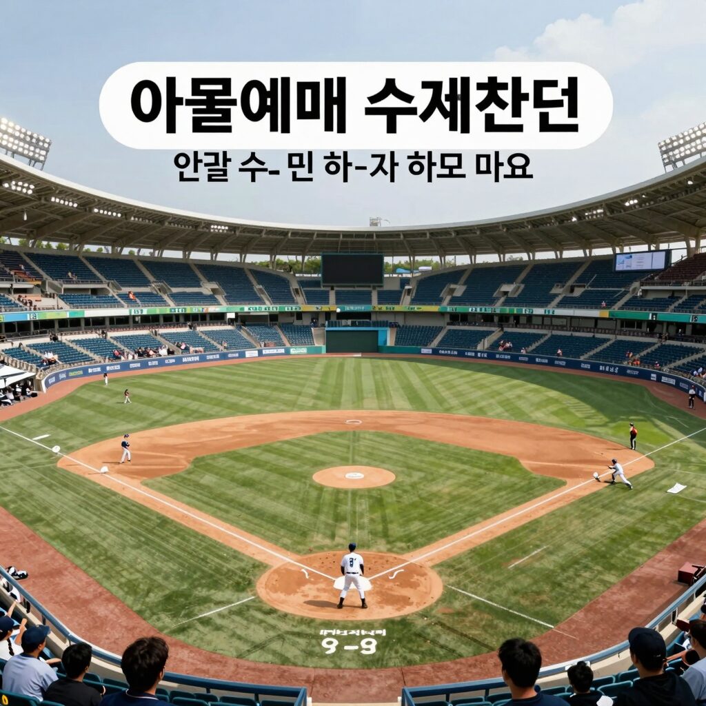 야구장 예매 화면과 좌석 선택 팁을 담은 이미지