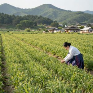 전남 보성 차밭에서 열리는 보성다향제의 아름다운 풍경