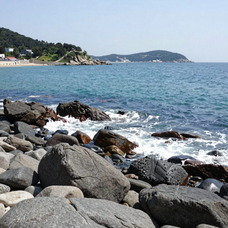 부산 해운대 해변의 6월 날씨 전경