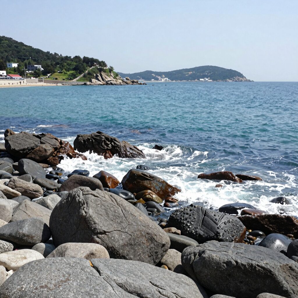 부산 해운대 해변의 6월 날씨 전경