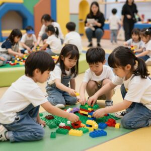 2026 어린이날 광화문 레고 놀이터에서 아이들이 브릭을 쌓으며 즐거워하는 모습
