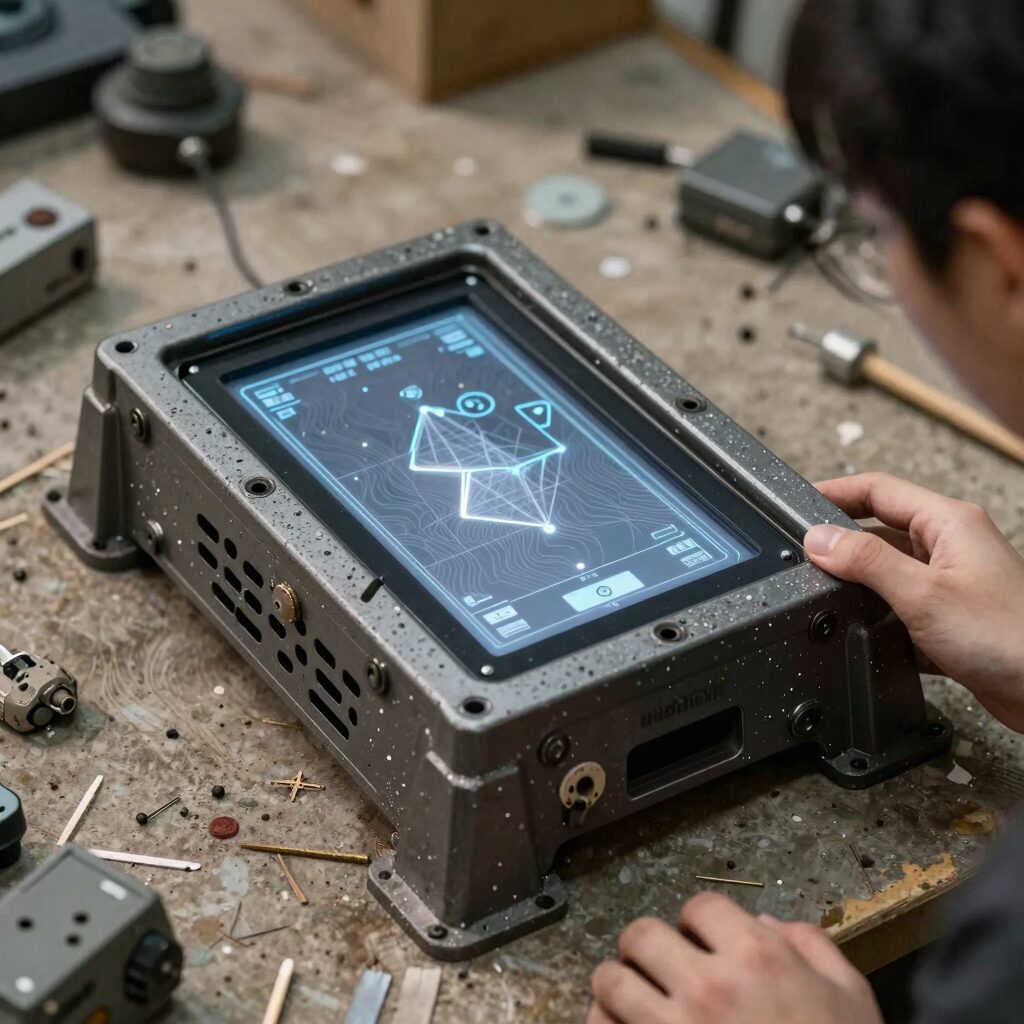 헥사 타프 설치 모습