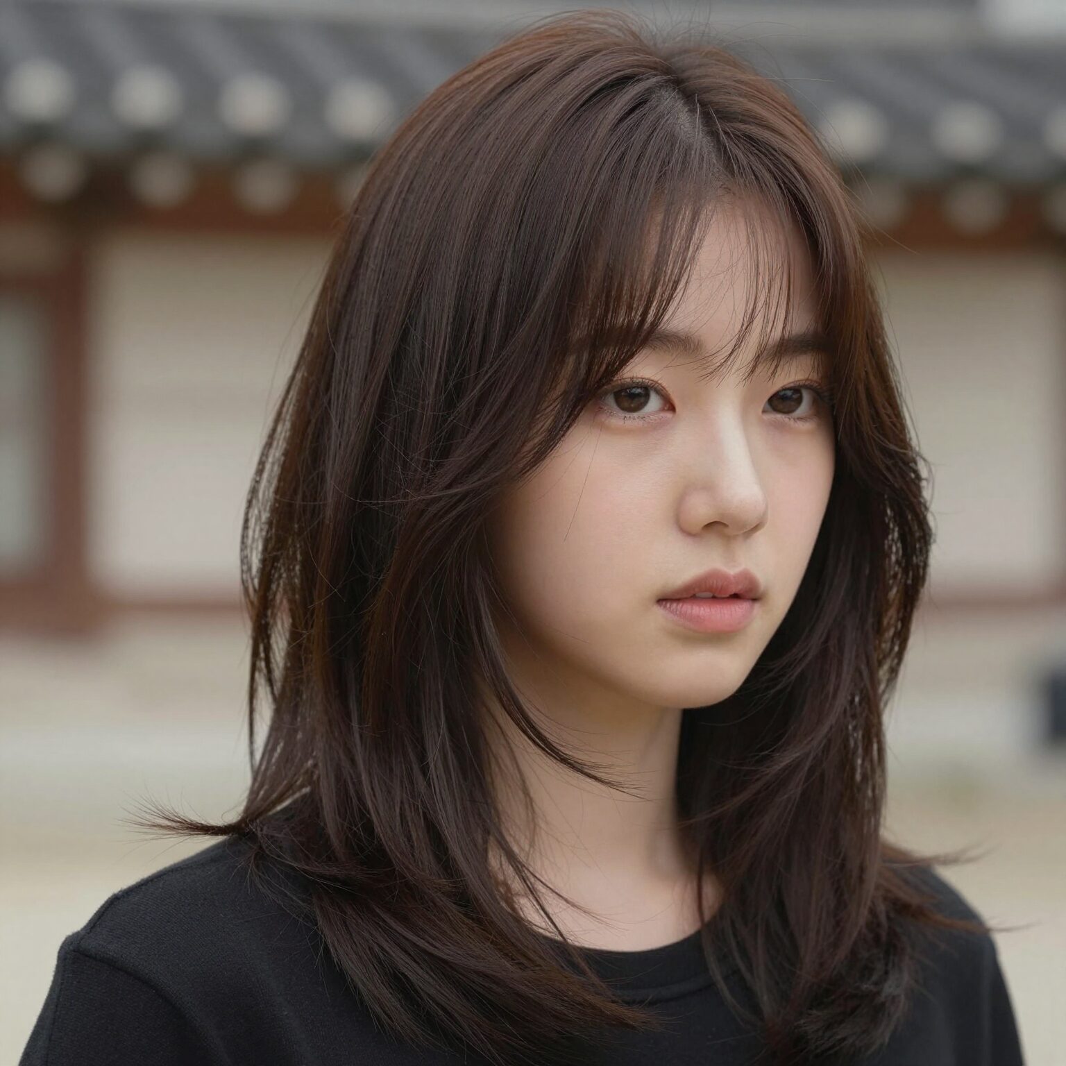 김혜수 중단발 레이어드 컷과 초코 브라운 컬러 스타일링