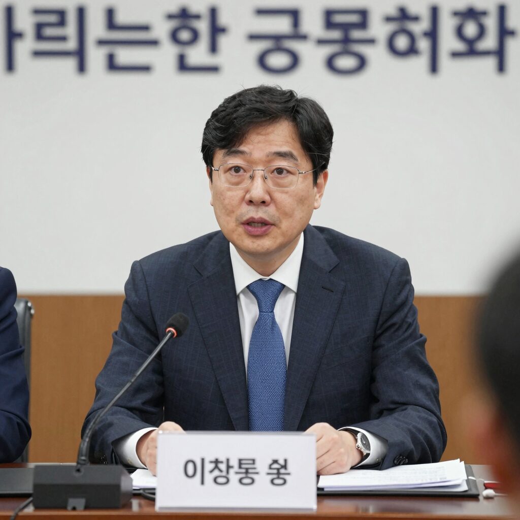 2026년 5월 한국은행 금융통화위원회 회의 장면, 이창용 총재 발언 중