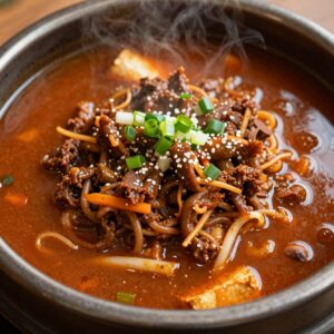 임성근 셰프가 만든 된장찌개 사진, 김이 모락모락 나는 모습