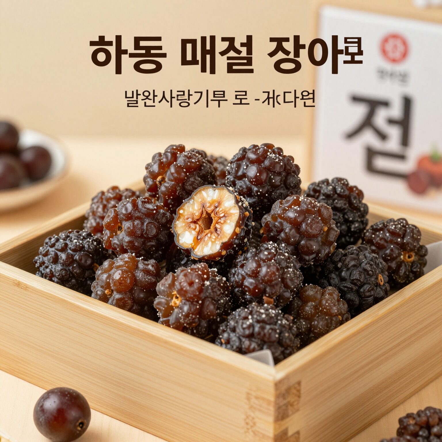 고향사랑기부로 받은 하동 매실짱아찌 1kg 박스 사진