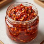 매실장아찌 무침 황금레시피 고추장 양념에 버무려진 매실장아찌, 아삭한 식감과 매콤한 색감