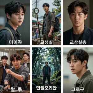 2026년 5월 개봉 영화 포스터 콜라주. 마이클, 군체, 교생실습, 만달로리안과 그로구 주요 포스터가 담겨 있다.