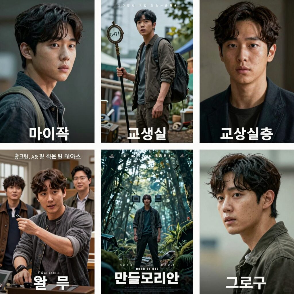 2026년 5월 개봉 영화 포스터 콜라주. 마이클, 군체, 교생실습, 만달로리안과 그로구 주요 포스터가 담겨 있다.