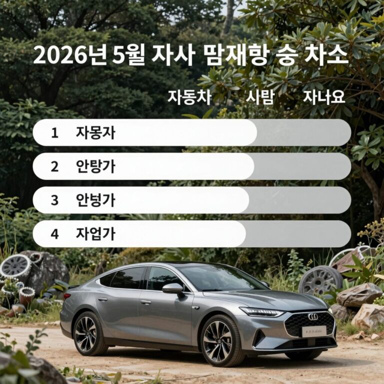 2026년 5월 자동차 판매량 순위 차트