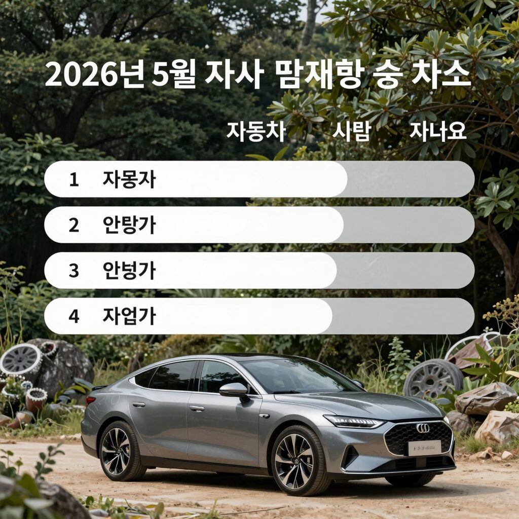2026년 5월 자동차 판매량 순위 차트