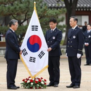 미국 메모리얼데이 국기 게양과 추모 행사