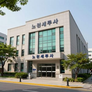 서울 노원세무서 건물 외관과 주변 풍경
