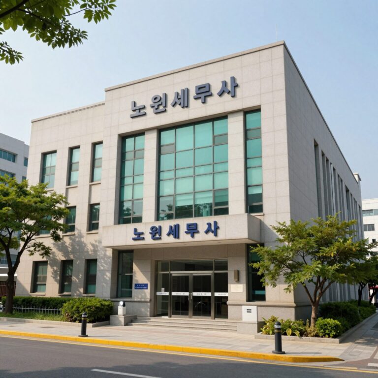 서울 노원세무서 건물 외관과 주변 풍경