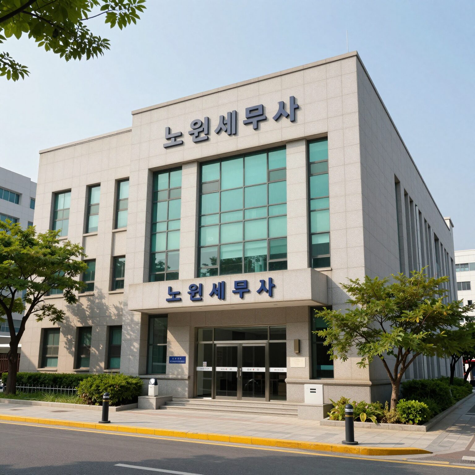 서울 노원세무서 건물 외관과 주변 풍경
