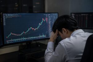 주식 포모 심리로 인한 추격 매수 차트 예시