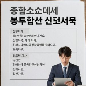 종합소득세 부부합산 신고 서류 이미지