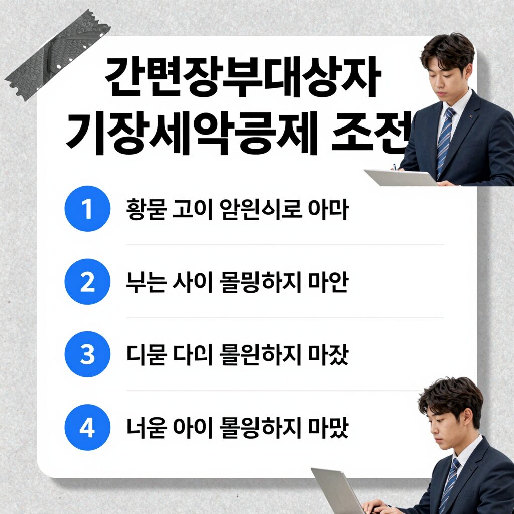 간편장부대상자 기장세액공제 조건과 신고 방법 안내 이미지