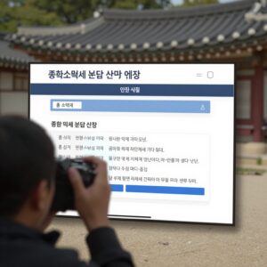 종합소득세 분납 신청 화면 예시