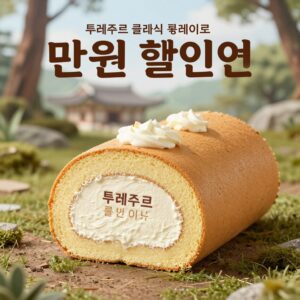 뚜레쥬르 클래식 롤케이크 만원 할인 행사 제품 실물