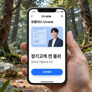 유플러스 U+one 앱에서 장기고객 퀴즈 참여 화면