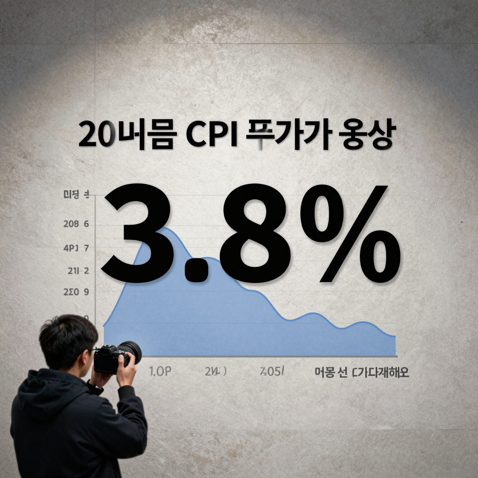 2026년 4월 미국 CPI 3.8% 상승 충격 반도체 주가 하락 그래프