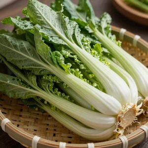 신선한 열무와 함께 준비한 양념 재료들