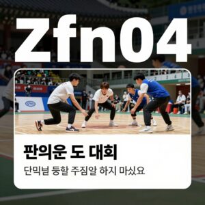 zfn04 대회 포스터와 경기 장면