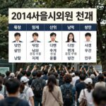 2014년 서울시의원 선거 포스터와 당선자 명단 분석 이미지