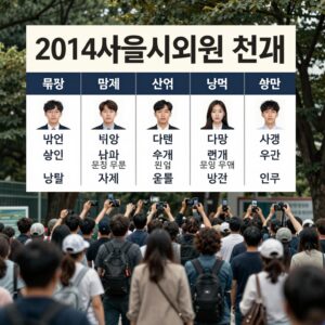 2014년 서울시의원 선거 포스터와 당선자 명단 분석 이미지