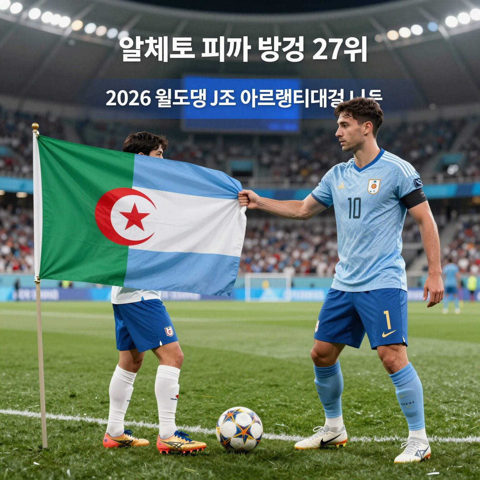 알제리 피파랭킹 27위 2026 월드컵 J조 아르헨티나 대결