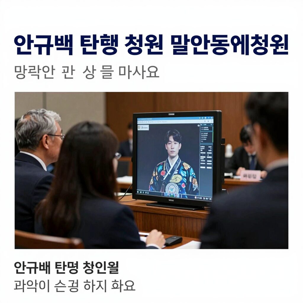 안규백 탄핵 청원 국회 국민동의청원 페이지 화면
