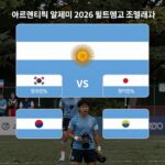 아르헨티나 피파랭킹 1위 월드컵 첫판 알제리전 아르헨티나 알제리 2026 월드컵 조별리그 경기 전력 비교
