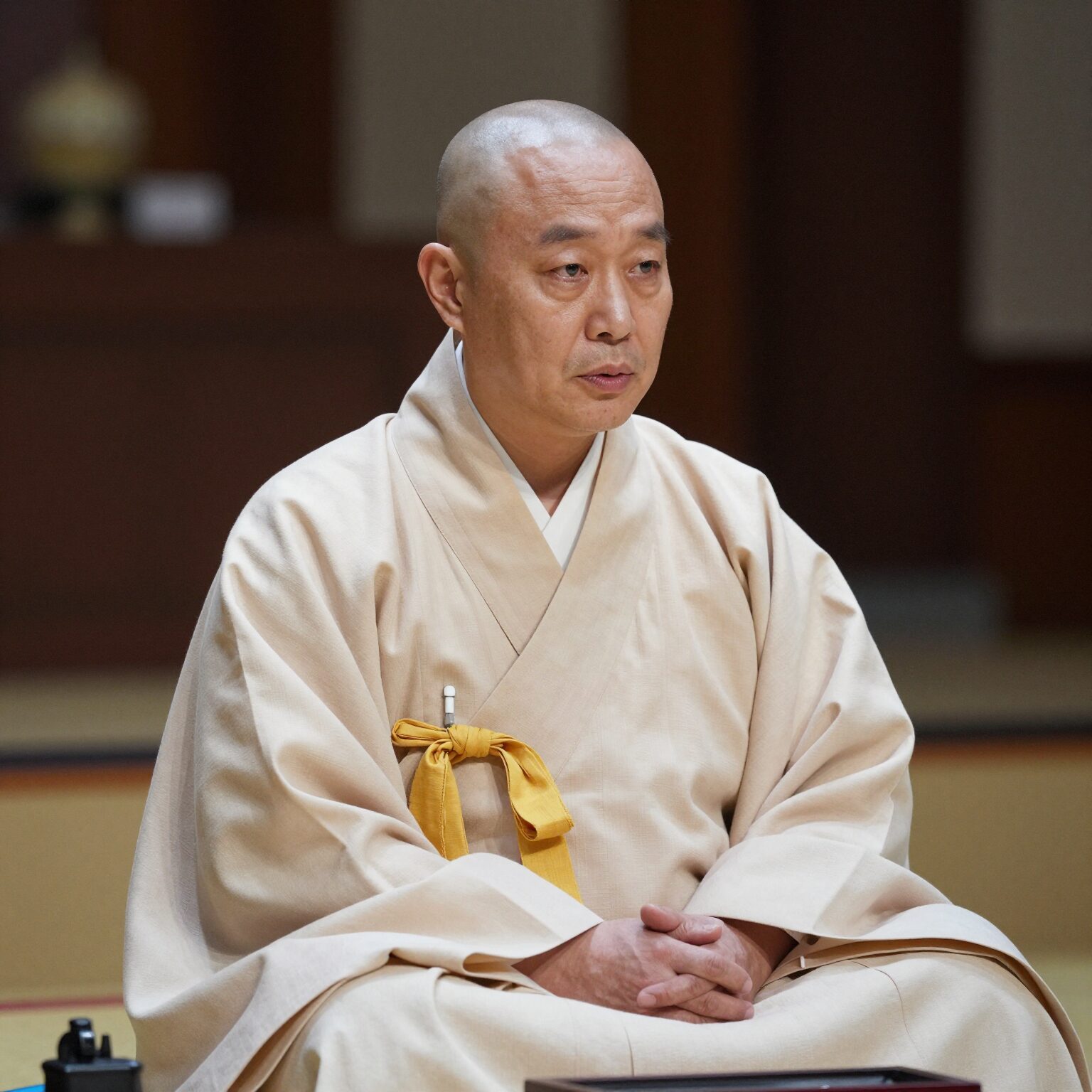 법륜스님 프로필 사진, 즉문즉설 강연 중인 법륜스님