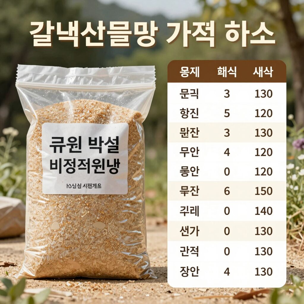 갈색설탕 15kg 큐원 백설 비정제원당 가격 비교 차트